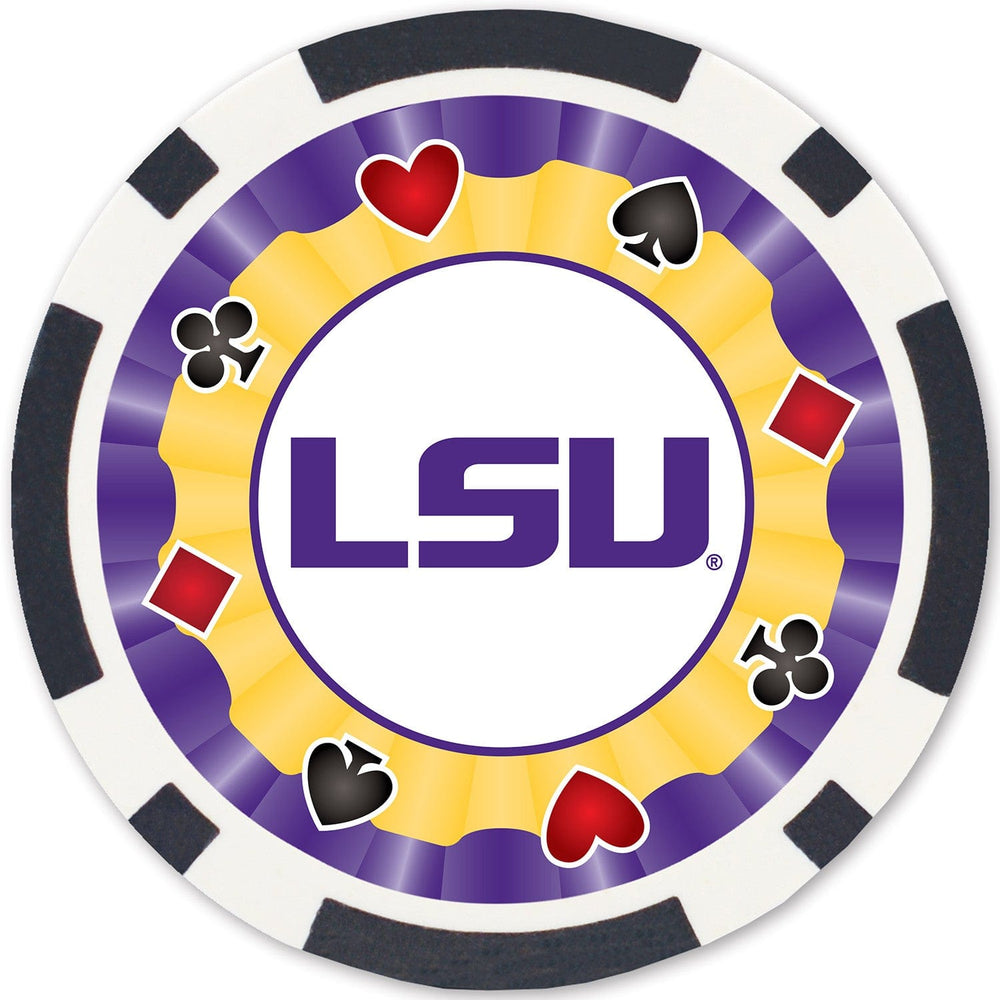 LSU Tigers 100 Piece Poker Chips (ONLINE ORDER ONLY)