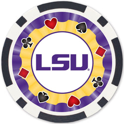 LSU Tigers 100 Piece Poker Chips (ONLINE ORDER ONLY)