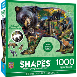 Shapes - Wildlife of the Woods 1000 Piece Shaped Jigsaw Puzzle (ONLINE ORDER ONLY)
