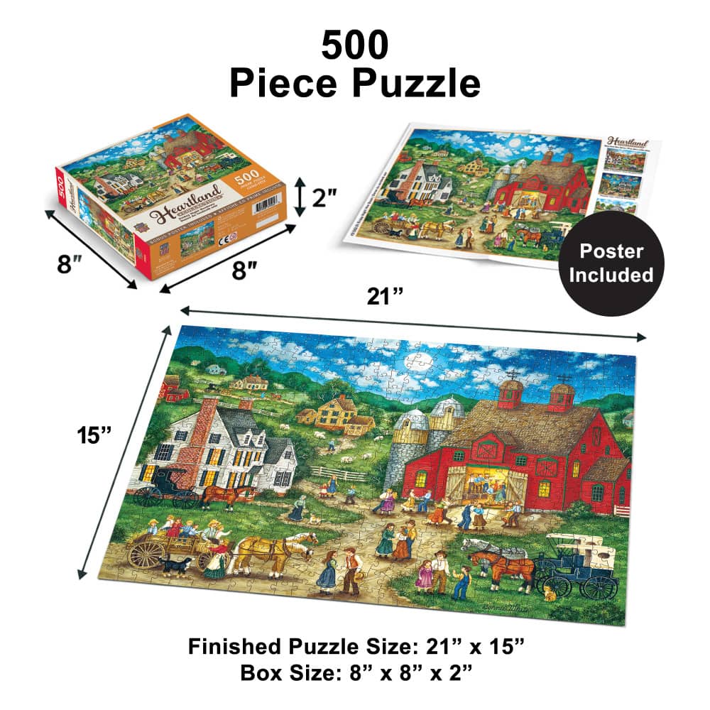 Heartland - Friday Night Hoe Down 500 Piece Jigsaw Puzzle