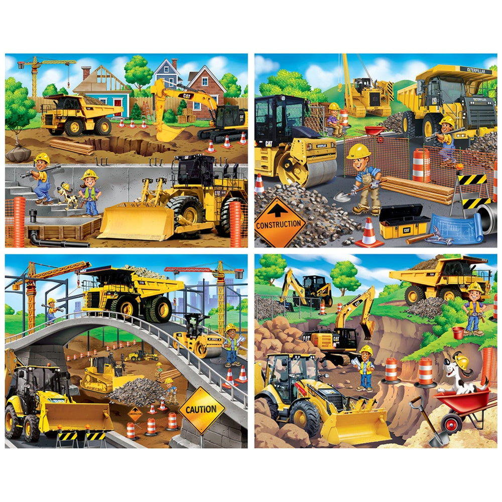 CAT 100 Piece Jigsaw Puzzles 4-Pack (ONLINE ORDER ONLY)