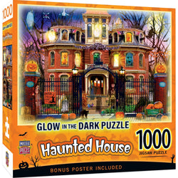 Glow in the Dark - Haunted House on the Hill 1000 Piece Jigsaw Puzzle (ONLINE ORDER ONLY)