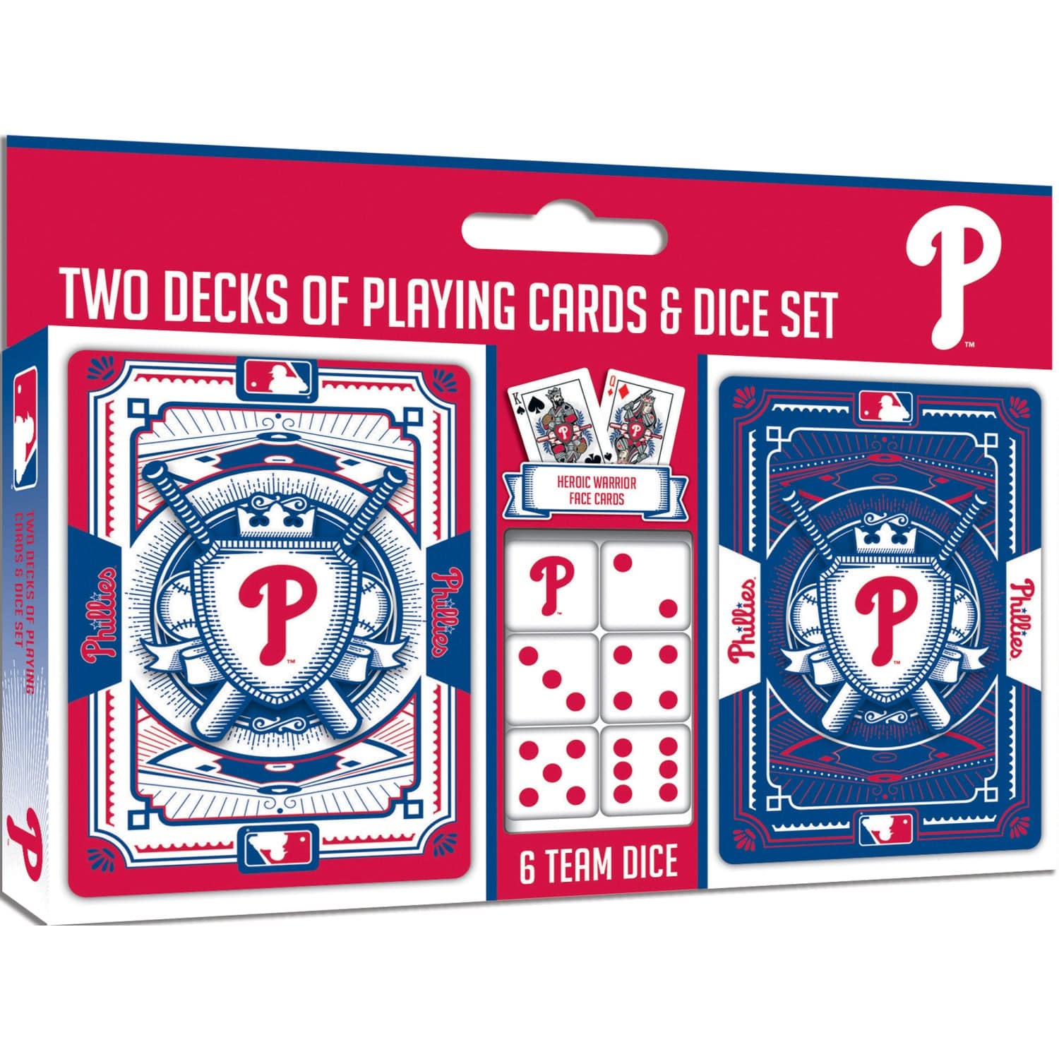 Philadelphia Phillies - 2-Pack Playing Cards & Dice Set (ONLINE ORDER ONLY)