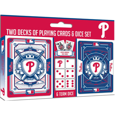 Philadelphia Phillies - 2-Pack Playing Cards & Dice Set (ONLINE ORDER ONLY)