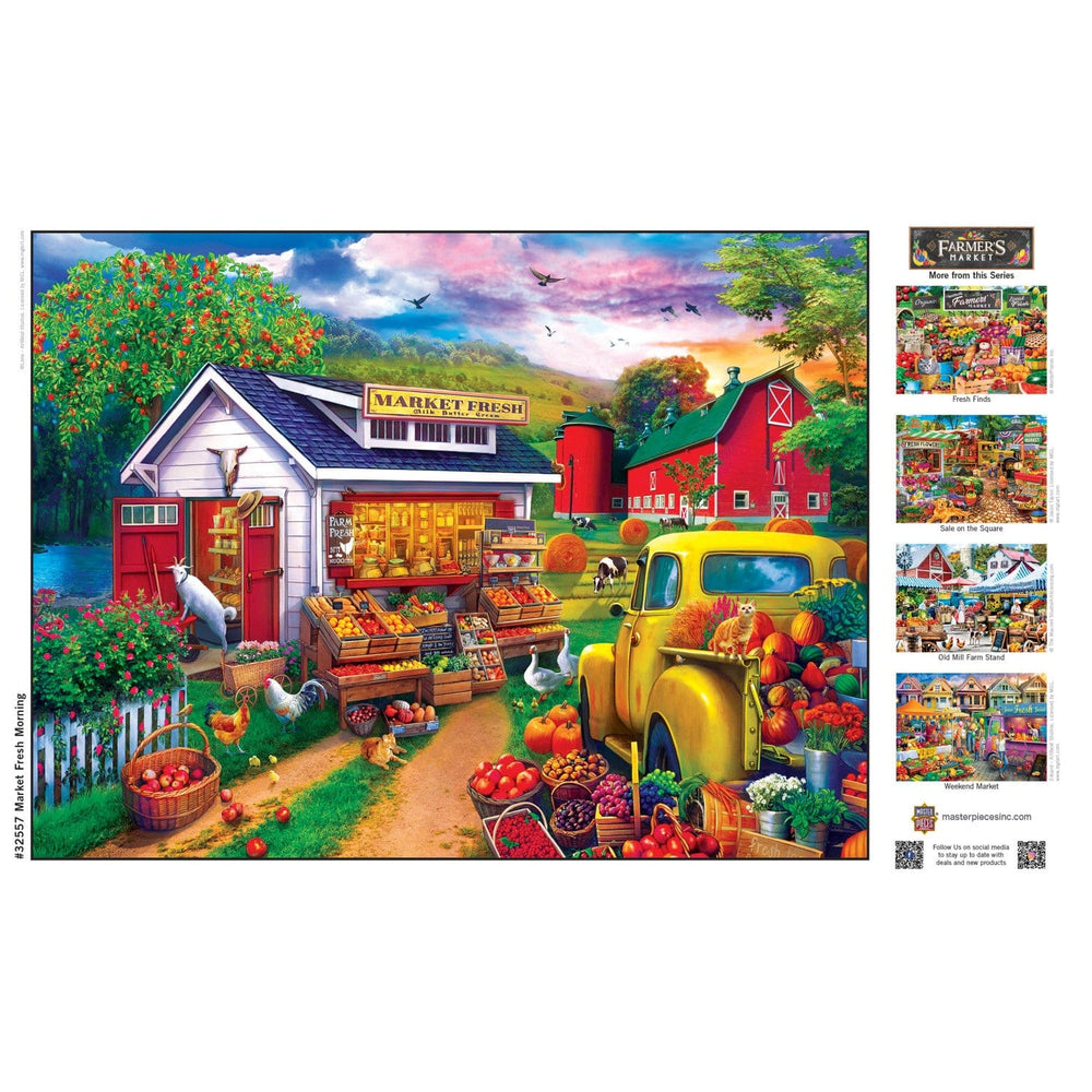 Farmer's Market - Market Fresh Morning 750 Piece Jigsaw Puzzle (ONLINE ORDER ONLY)