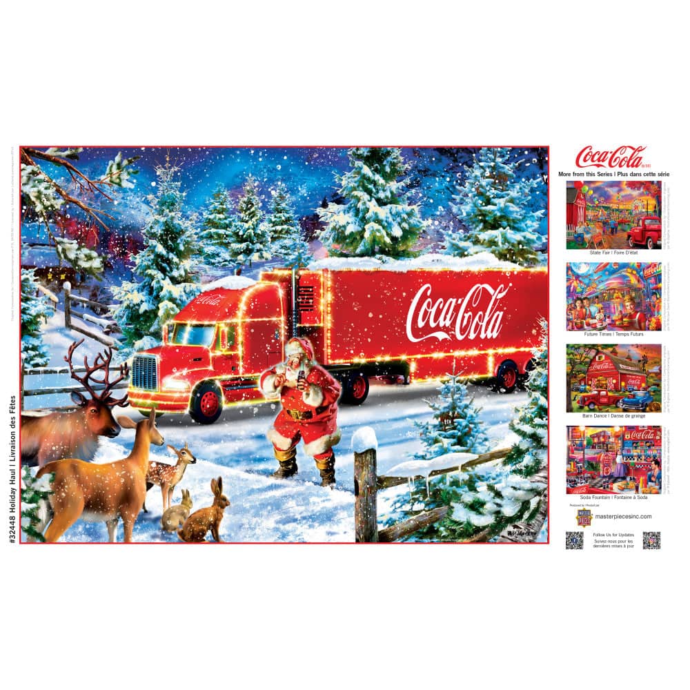 Happy Holidays - Coca-Cola Holiday Haul 300 Piece EZ Grip Jigsaw Puzzle