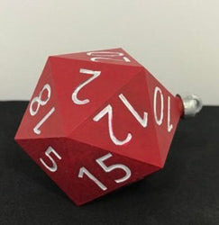 Christmas Ornament - D20 Oversized Dice (Made to Order: Ships 3 days from purchase) (Online Only)
