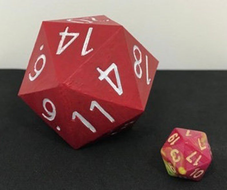 Christmas Ornament - D20 Oversized Dice (Made to Order: Ships 3 days from purchase) (Online Only)
