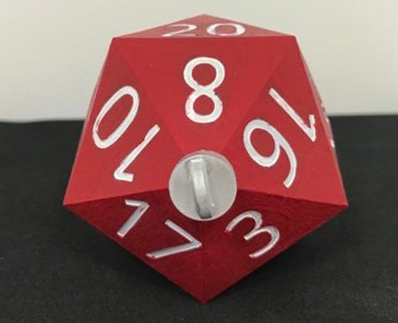 Christmas Ornament - D20 Oversized Dice (Made to Order: Ships 3 days from purchase) (Online Only)