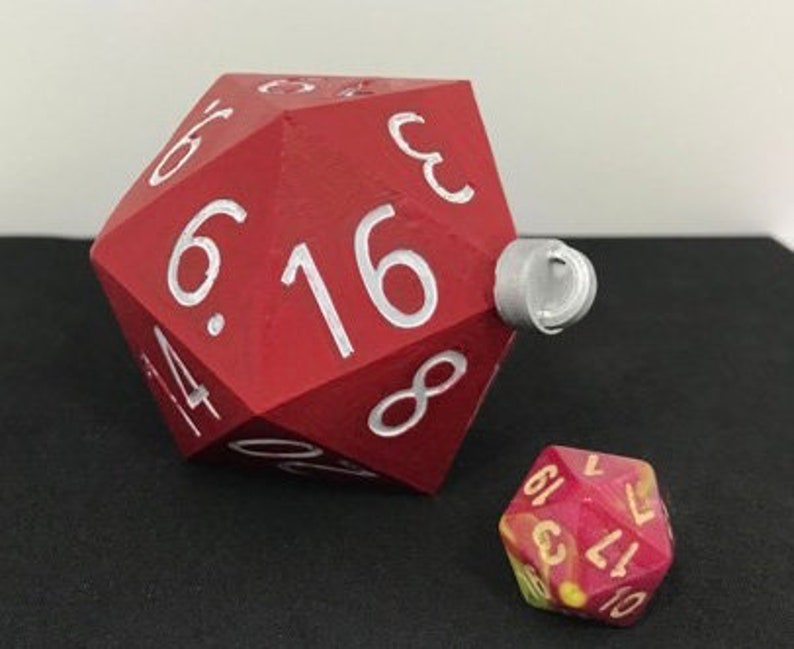 Christmas Ornament - D20 Oversized Dice (Made to Order: Ships 3 days from purchase) (Online Only)