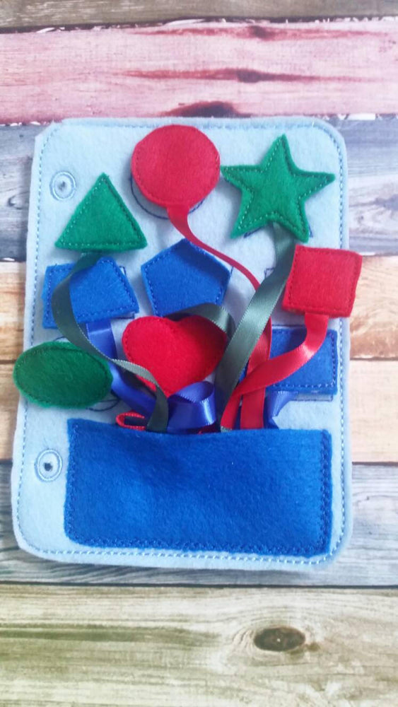 Toddler quiet book- quiet book pages - shapes -  matching game - learn shapes - Build your own quiet book - busy book - activ (ONLINE ORDER ONLY)