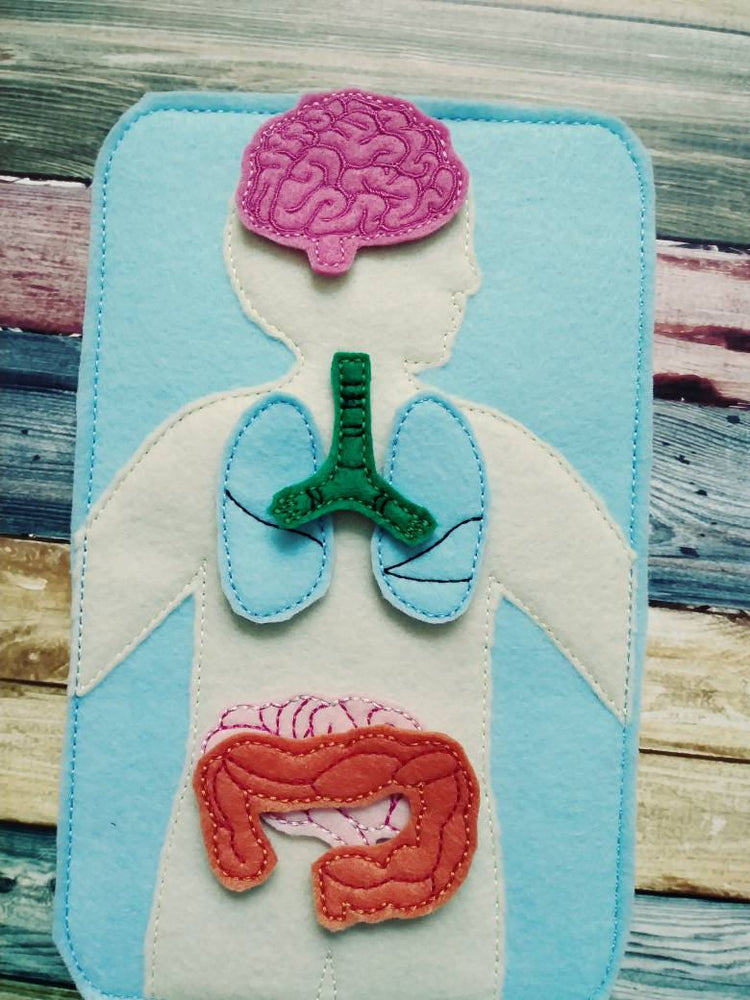Anatomy board - felt board with 15 organ pieces - learning board - Medical Play Set - human body - busy board - quiet book page - activity (ONLINE ORDER ONLY)