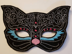 Felt Exotic Cat Mask - Halloween Costume - Birthday Party Favor - magical - non food treat - Fantasy - dress up - pretend play - Parade (ONLINE ORDER ONLY)