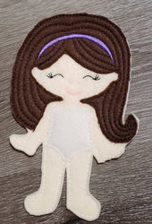 Astronaut girl felt paper doll - doll clothes storage - quiet activity page - busy book page (ONLINE ORDER ONLY)