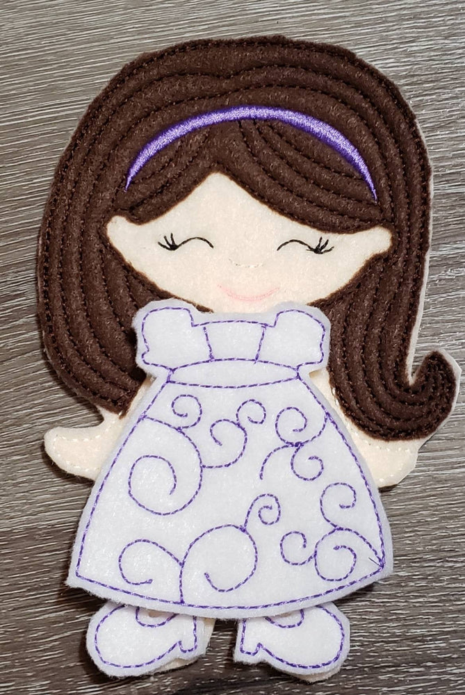 Astronaut girl felt paper doll - doll clothes storage - quiet activity page - busy book page (ONLINE ORDER ONLY)