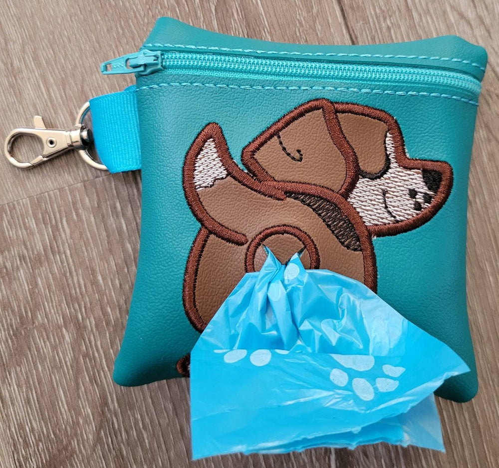 Handmade Embroidered Beagle Poop Bag Holder: Stylish and Convenient Accessory for Dog Walking (ONLINE ORDER ONLY)