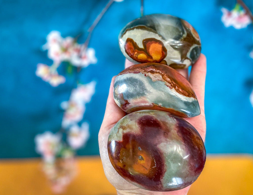 Polychrome Jasper Palmstones (ONLINE ORDER ONLY)