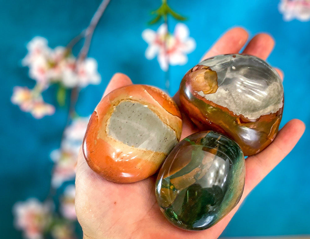 Polychrome Jasper Palmstones (ONLINE ORDER ONLY)