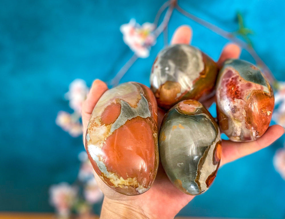 Polychrome Jasper Palmstones (ONLINE ORDER ONLY)
