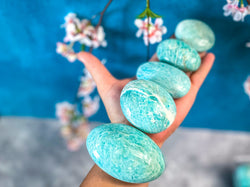 ETHICALLY SOURCED Amazonite palm stone for COURAGE (ONLINE ORDER ONLY)