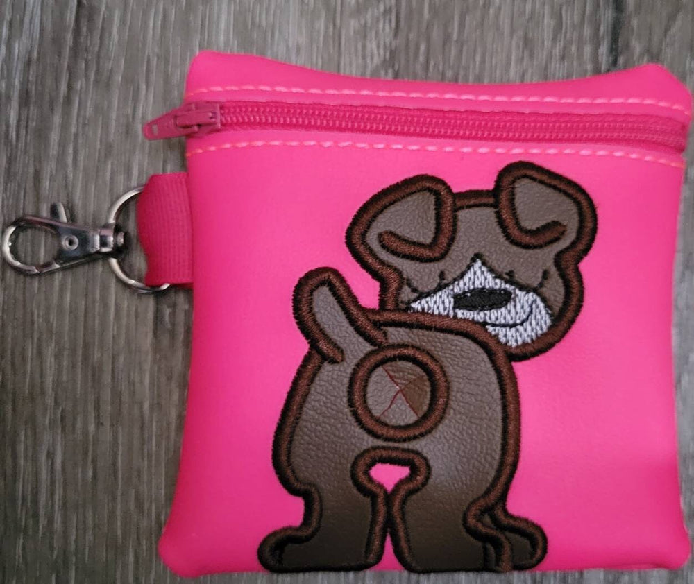 Boxer Poop Bag Pouch - gift for dog lover - Zippered poop bag holder-  Gift for Dog Walker - veterinarian - dog groomer (ONLINE ORDER ONLY)