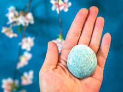 ETHICALLY SOURCED Amazonite palm stone for COURAGE (ONLINE ORDER ONLY)