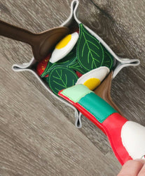 Felt Food Salad - Marine Vinyl Play Food -  pretend play - build your own salad - play kitchen - realistic toy Food - gift for teachers (ONLINE ORDER ONLY)