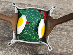 Felt Food Salad - Marine Vinyl Play Food -  pretend play - build your own salad - play kitchen - realistic toy Food - gift for teachers (ONLINE ORDER ONLY)