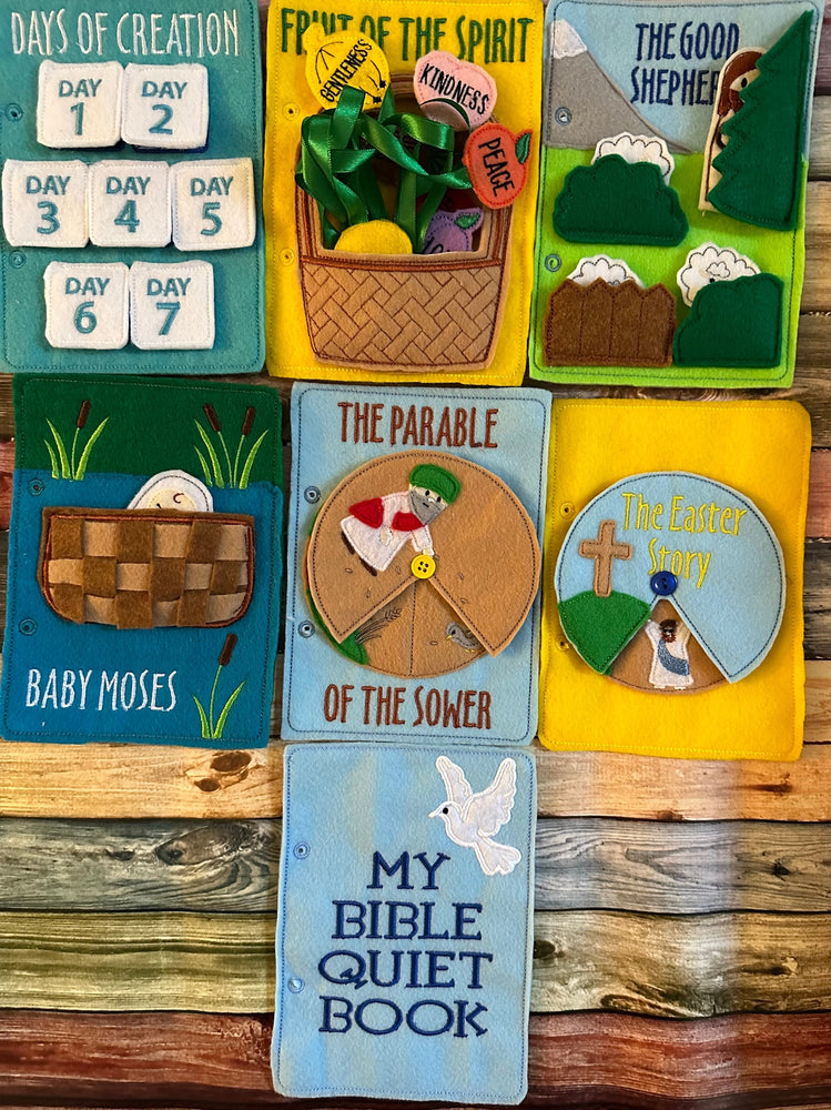 Children's Bible Quiet Book, Interactive Christian Learning Toy,
Baptism Birthday Easter Gift (ONLINE ORDER ONLY)