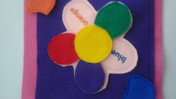 Build Your Own Felt Quiet Book - Page by Page Felt Flower Puzzle - Learn Your Colors -  Durable (ONLINE ORDER ONLY)