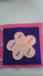 Build Your Own Felt Quiet Book - Page by Page Felt Flower Puzzle - Learn Your Colors -  Durable (ONLINE ORDER ONLY)