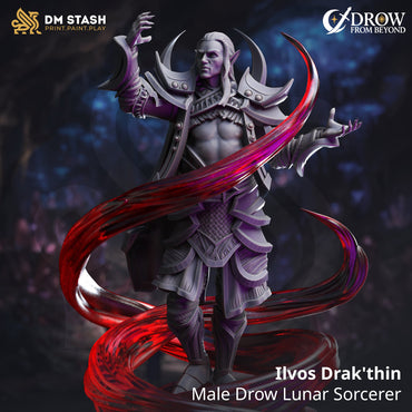 Ilvos Drak'thin (Male Drow Lunar Sorcerer) (ONLINE ORDER ONLY)