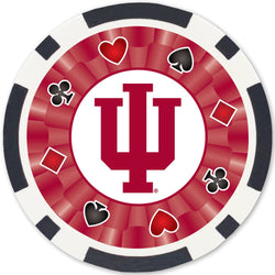 Indiana Hoosiers 100 Piece Poker Chips (ONLINE ORDER ONLY)