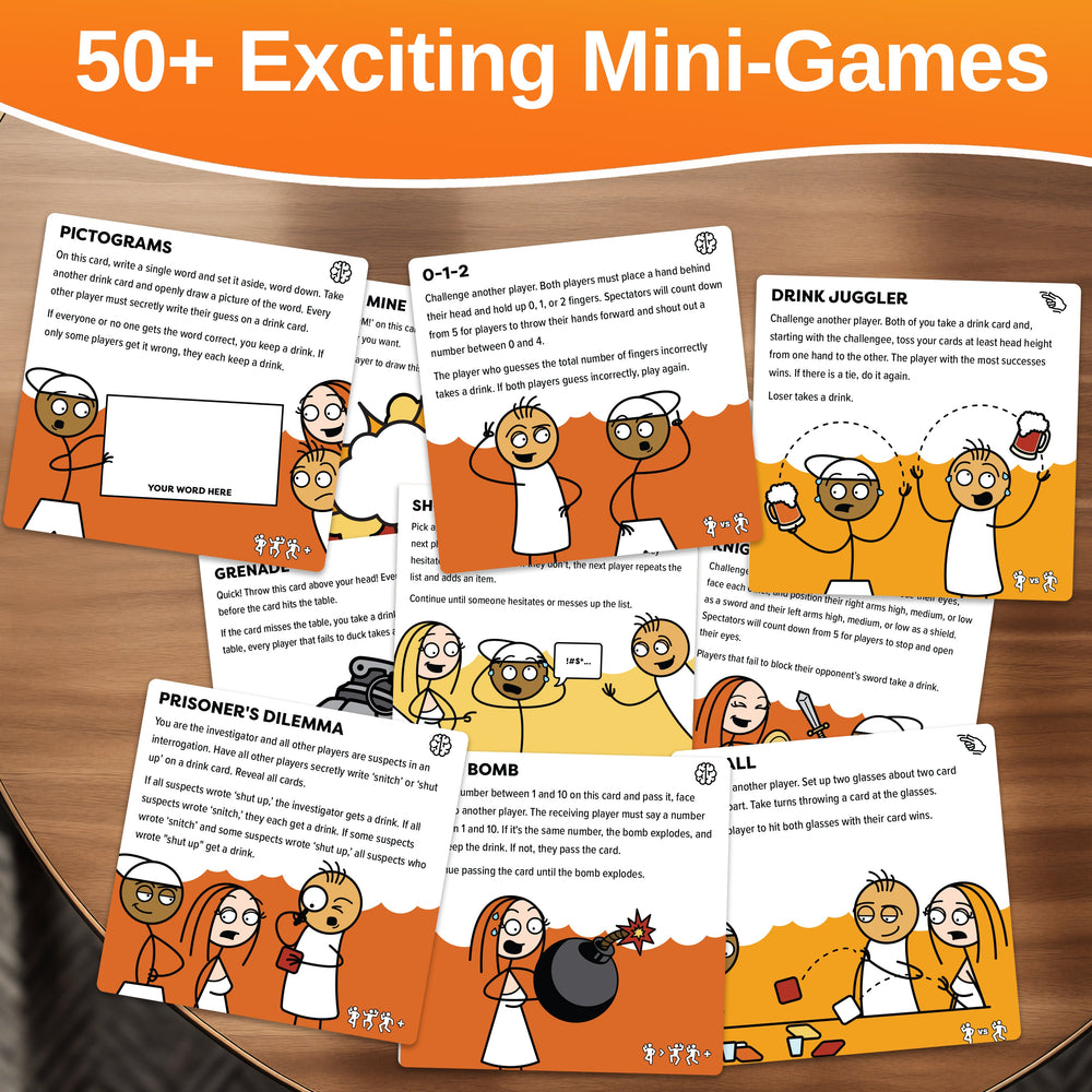 The Drinking Game Game - A Collection of Fun Adult Mini Games for Parties (ONLINE ORDER ONLY)