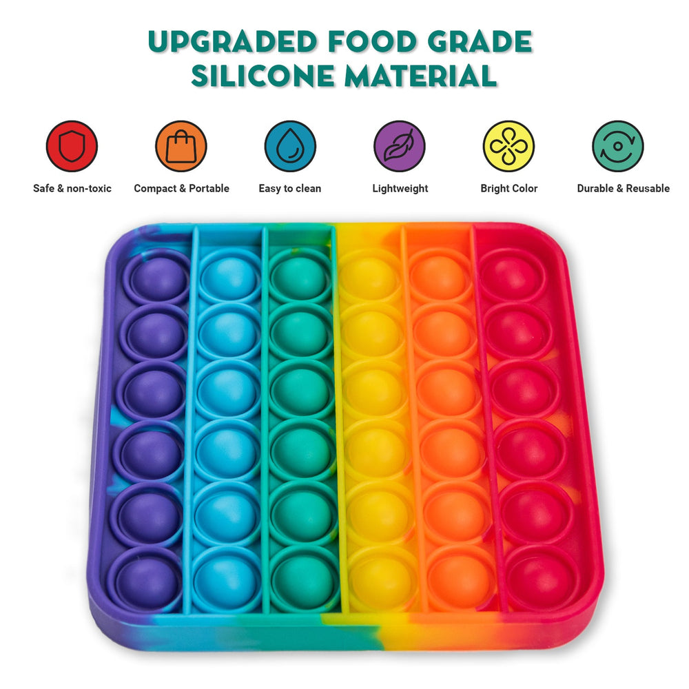 4 Extra Rainbow Fidget Mats (The Fidget Game: Sight Words) (Online Order Only)