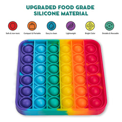 4 Extra Rainbow Fidget Mats (The Fidget Game: Sight Words) (Online Order Only)