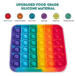 .4 Extra Rainbow Fidget Mats (The Fidget Game: Sight Words) (Online Order Only)
