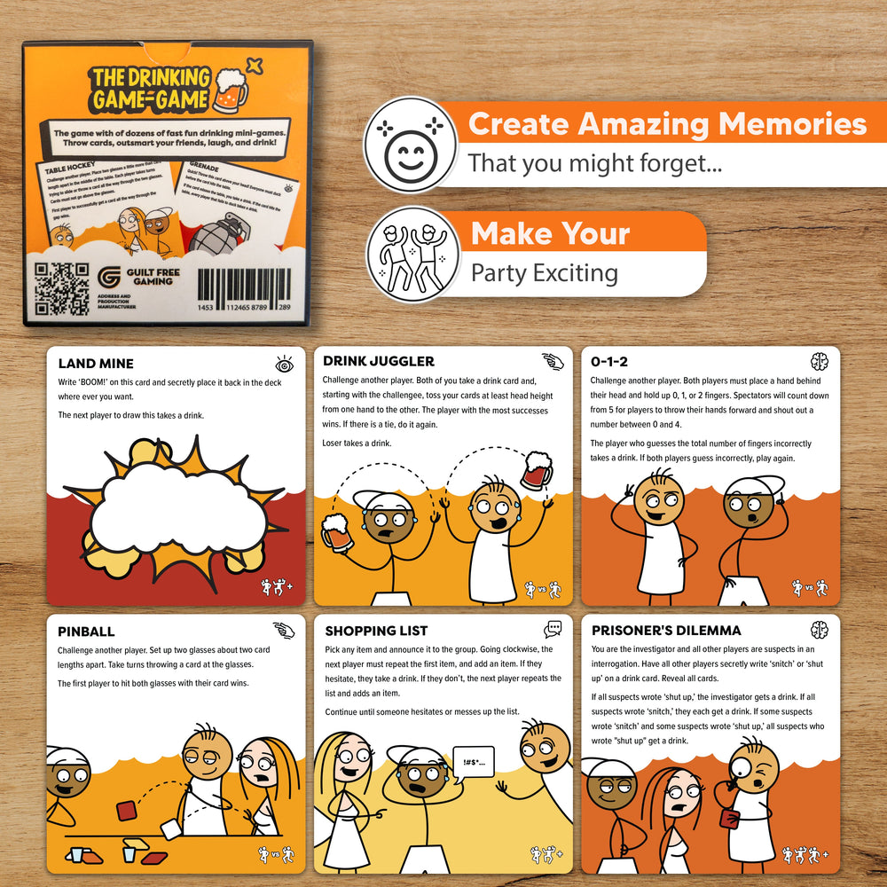 The Drinking Game Game - A Collection of Fun Adult Mini Games for Parties (ONLINE ORDER ONLY)