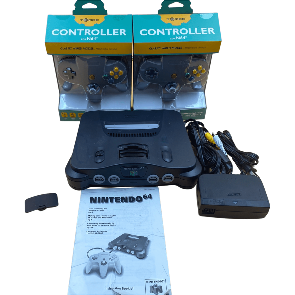 Nintendo 64 System with Jumper Pak & 2 Controllers (Online Order Only)