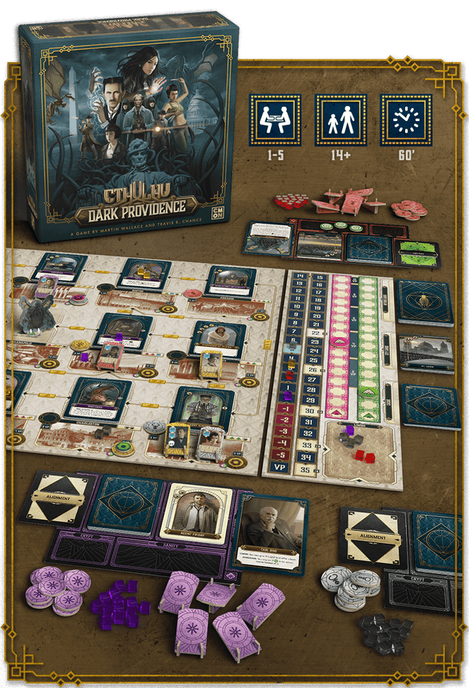 Cthulhu: Dark Providence with exclusive Cthulhu: Death May Die Investigators (ONLINE ORDER ONLY)