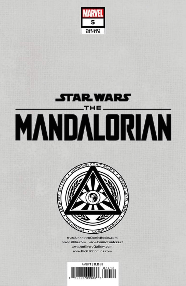 Star Wars: The Mandalorian #5 Unknown Comics Patch Zircher Exclusive Virgin Var (11/02/2022) (Online Order Only)