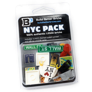 New York City Pack - Custom Parts + Minifig Accessories made using LEGO parts (Online Order Only)