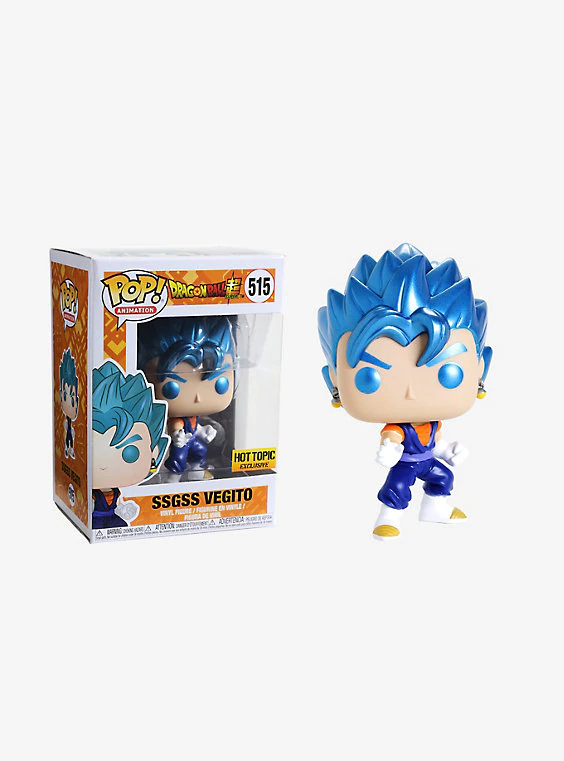 Funko POP! Dragon Ball Super - SSGSS Vegito Vinyl Figure #515 Hot Topic Exclusive (NOT 100% MINT) (ONLINE ORDER ONLY)