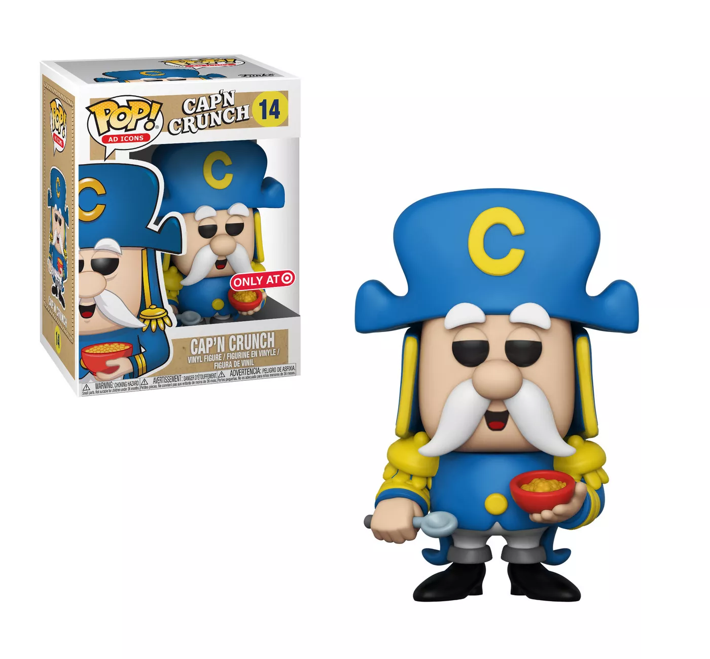 Funko POP! Ad Icons - Cap'n Crunch (Target Exclusive) Vinyl Figure #14 Target Exclusive (NOT 100% MINT) (ONLINE ORDER ONLY)