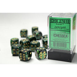 Chessex: D6 Scarab Dice sets - 16mm (Online Order Only)