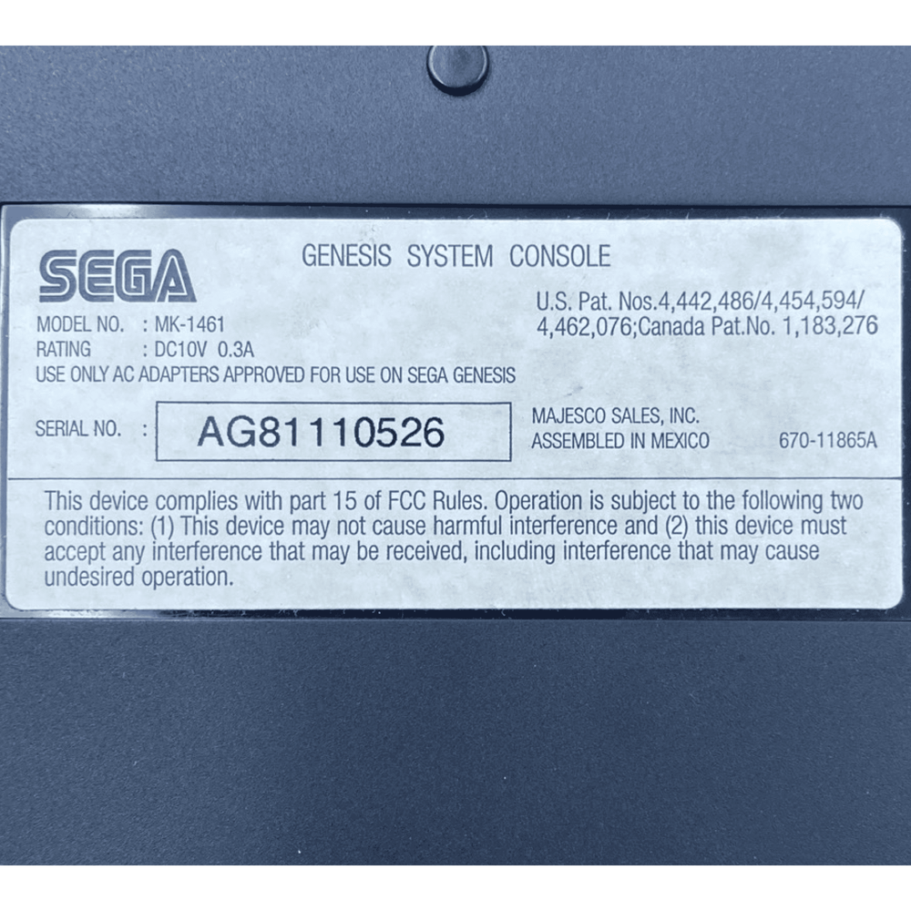 Sega Genesis 3 Console (Online Order Only)