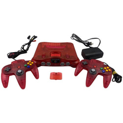 Funtastic Watermelon Red Nintendo 64 with Expansion Memory Pak & 2 Original Controllers (Online Order Only)