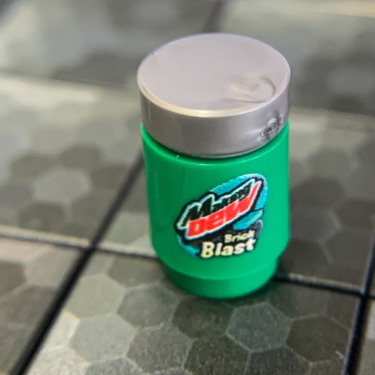 B3 Customs® Printed Making Dew (Brick Blast) Soda Can made using LEGO parts (Online Order Only)