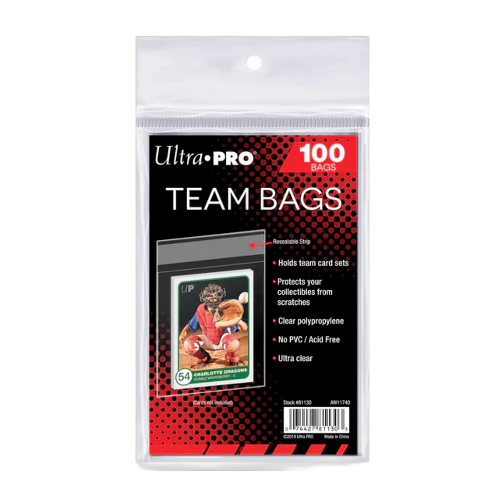 Ultra-Pro Team Bags 100ct (ONLINE ORDER ONLY)