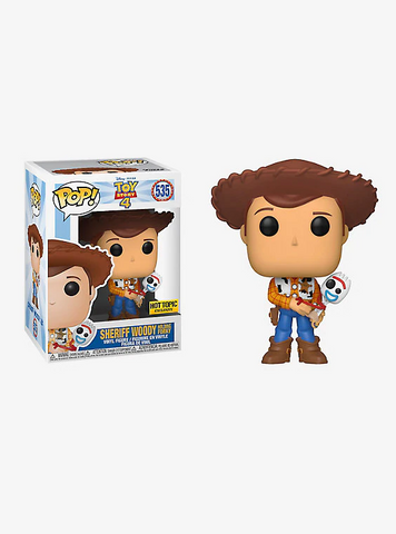 Funko POP! Toy Story 4 - Sheriff Woody Holding Forky Vinyl Figure #535 Hot Topic Exclusive (NOT 100% MINT) (ONLINE ORDER ONLY)